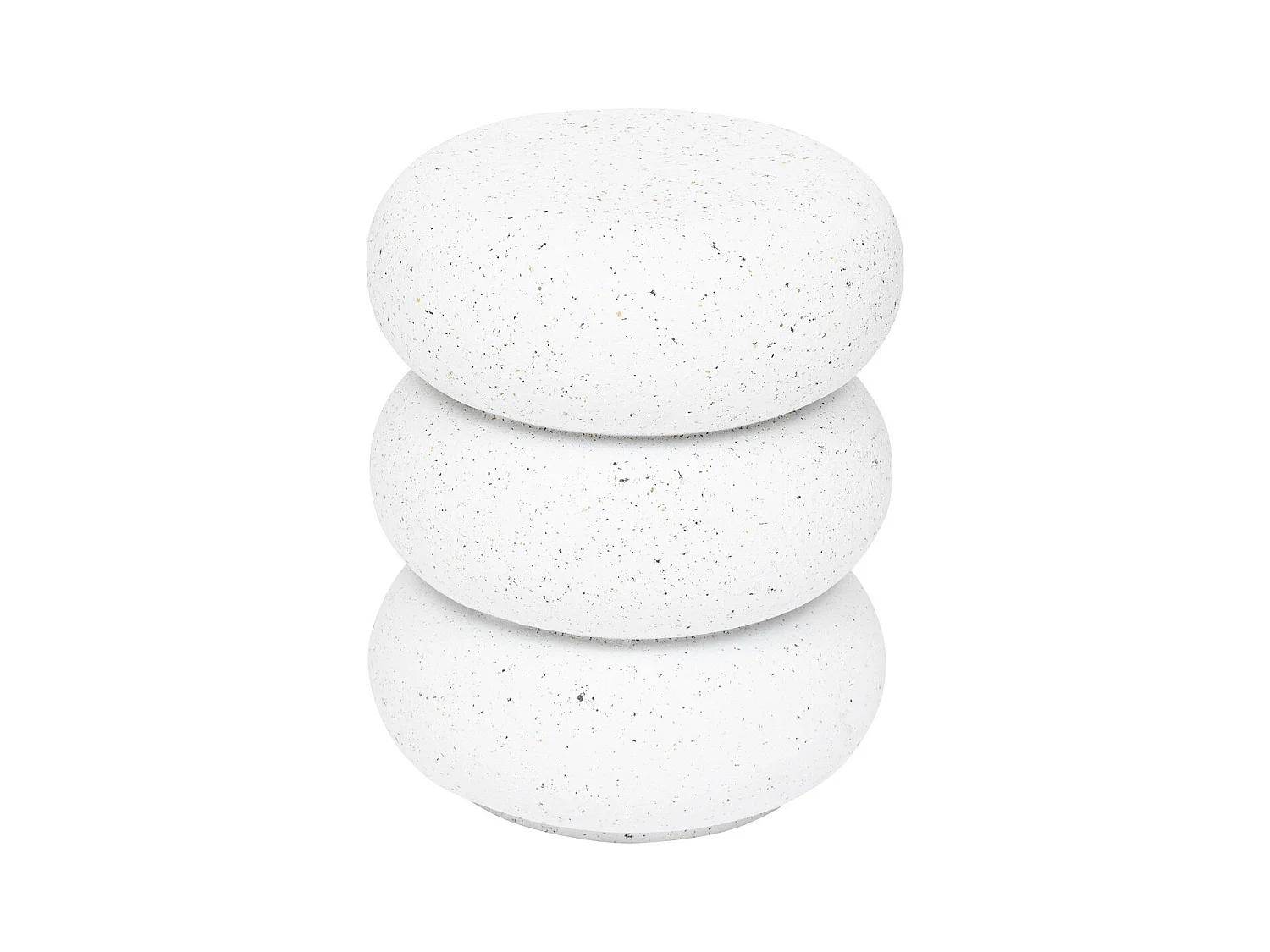 Table à café Table d'appoint Totem en Magnésie effet terrazzo D 35 cm