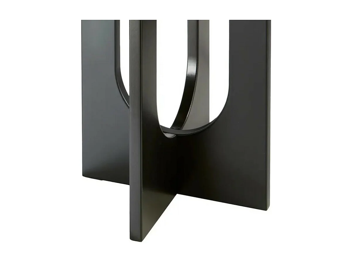 Table d'Appoint Design "Bloom" 50cm Noir