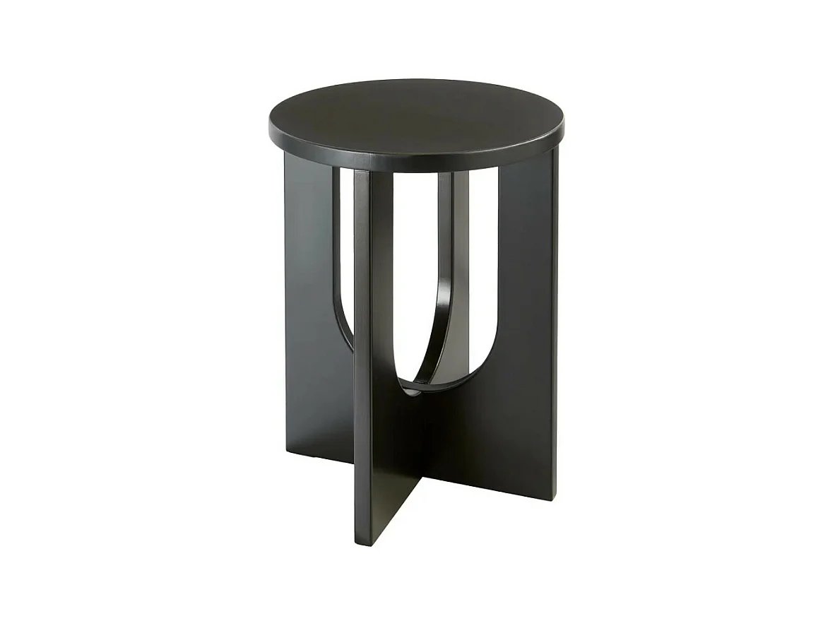 Table d'Appoint Design "Bloom" 50cm Noir