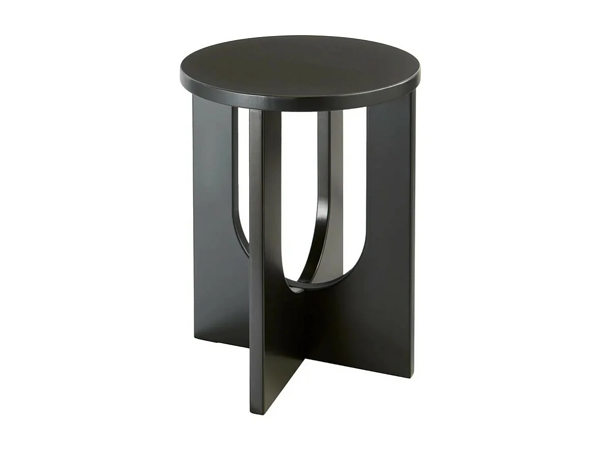 Table d'Appoint Design "Bloom" 50cm Noir