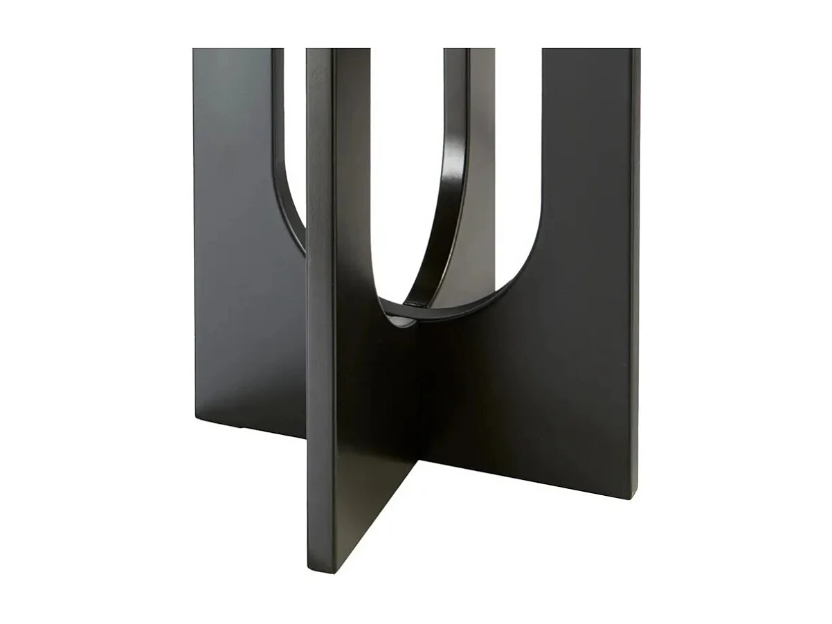 Table d'Appoint Design "Bloom" 50cm Noir