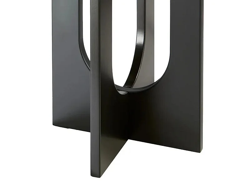 Table d'Appoint Design "Bloom" 50cm Noir
