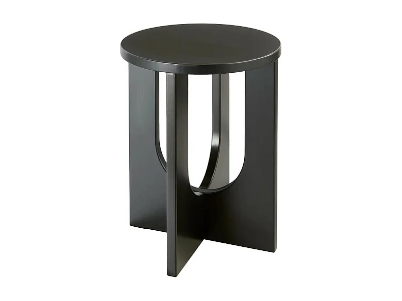 Table d'Appoint Design "Bloom" 50cm Noir