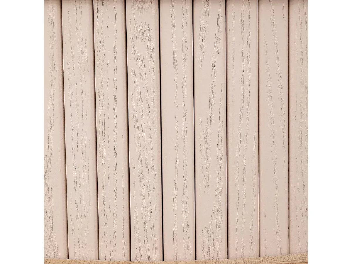 Table basse ronde 2 portes coulissantes D. 60 x H. 40.7 cm