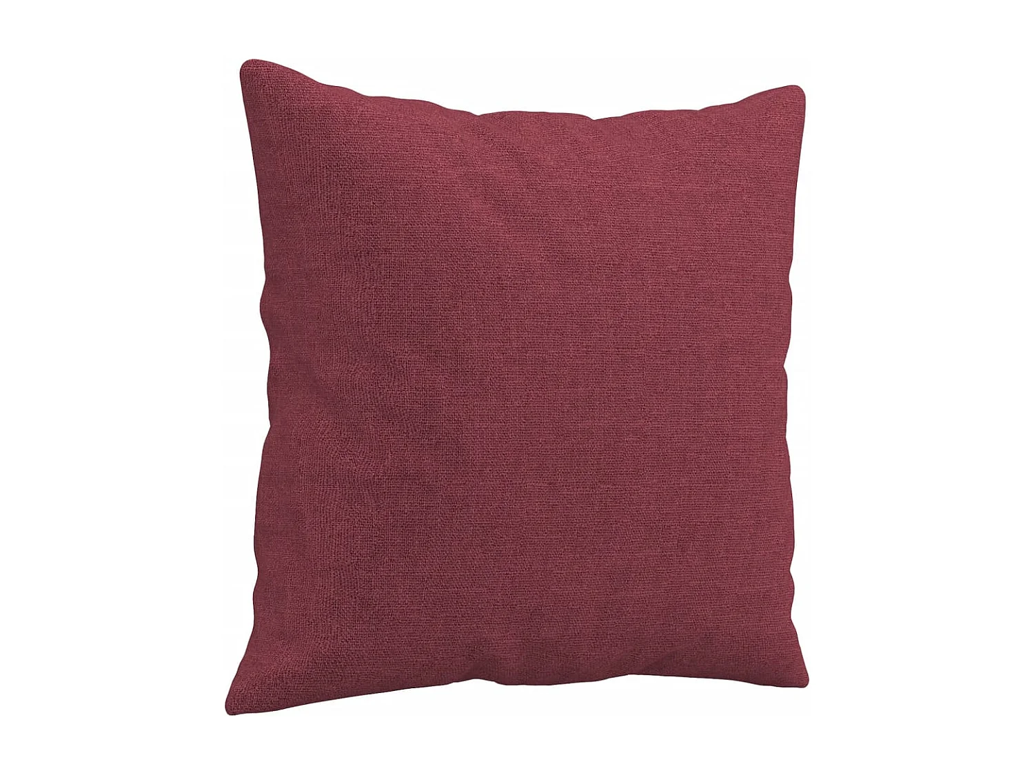 Canapé 3 places avec oreillers décoratifs bordeaux 180 cm tissu