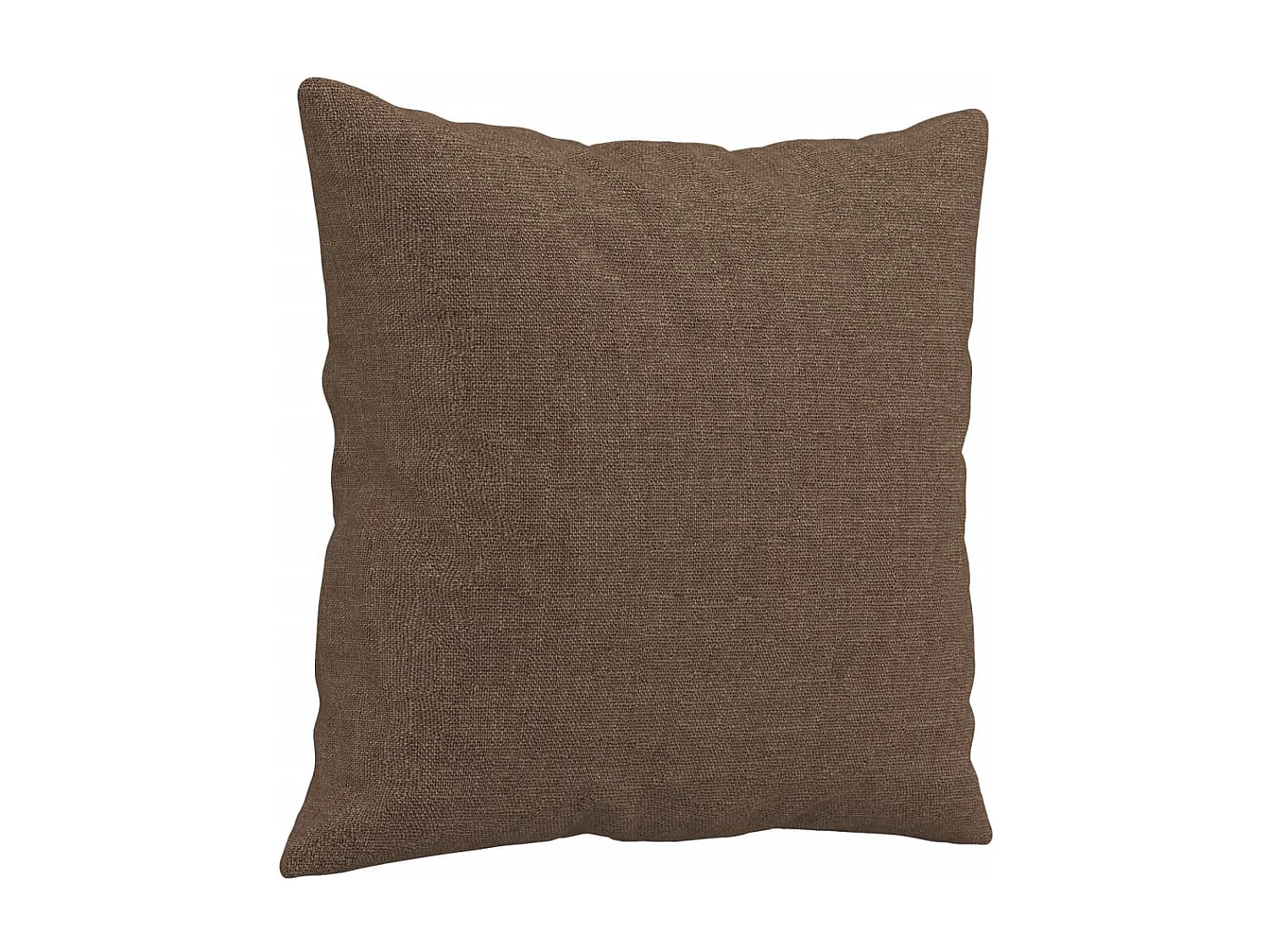 Canapé 3 places avec oreillers décoratifs marron 180 cm tissu