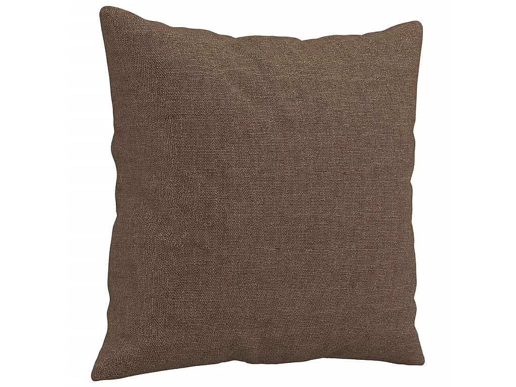 3-Sitzer-Sofa mit Zierkissen Braun 180 cm Stoff