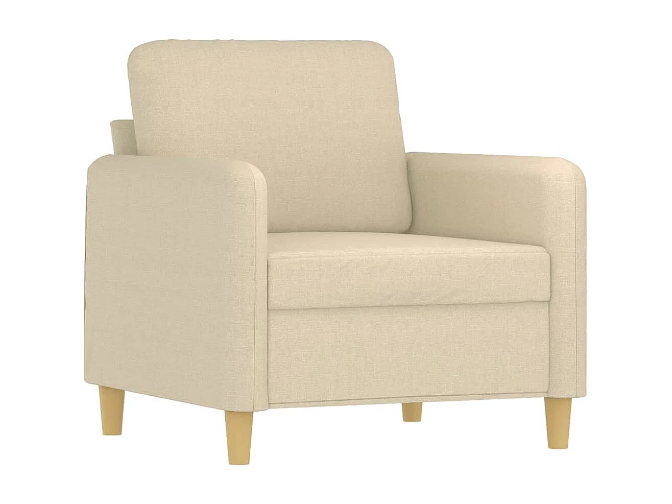 Sessel Creme 60 cm Stoff