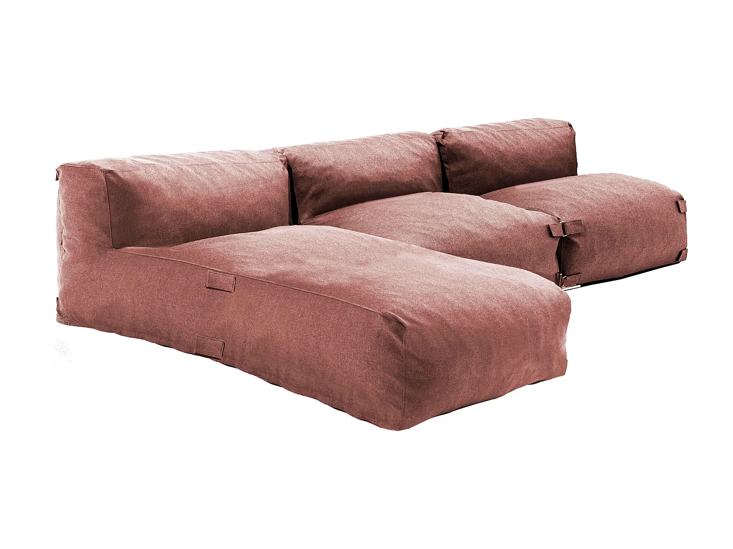 Salon de jardin modulable 3 places terracotta - Mixi