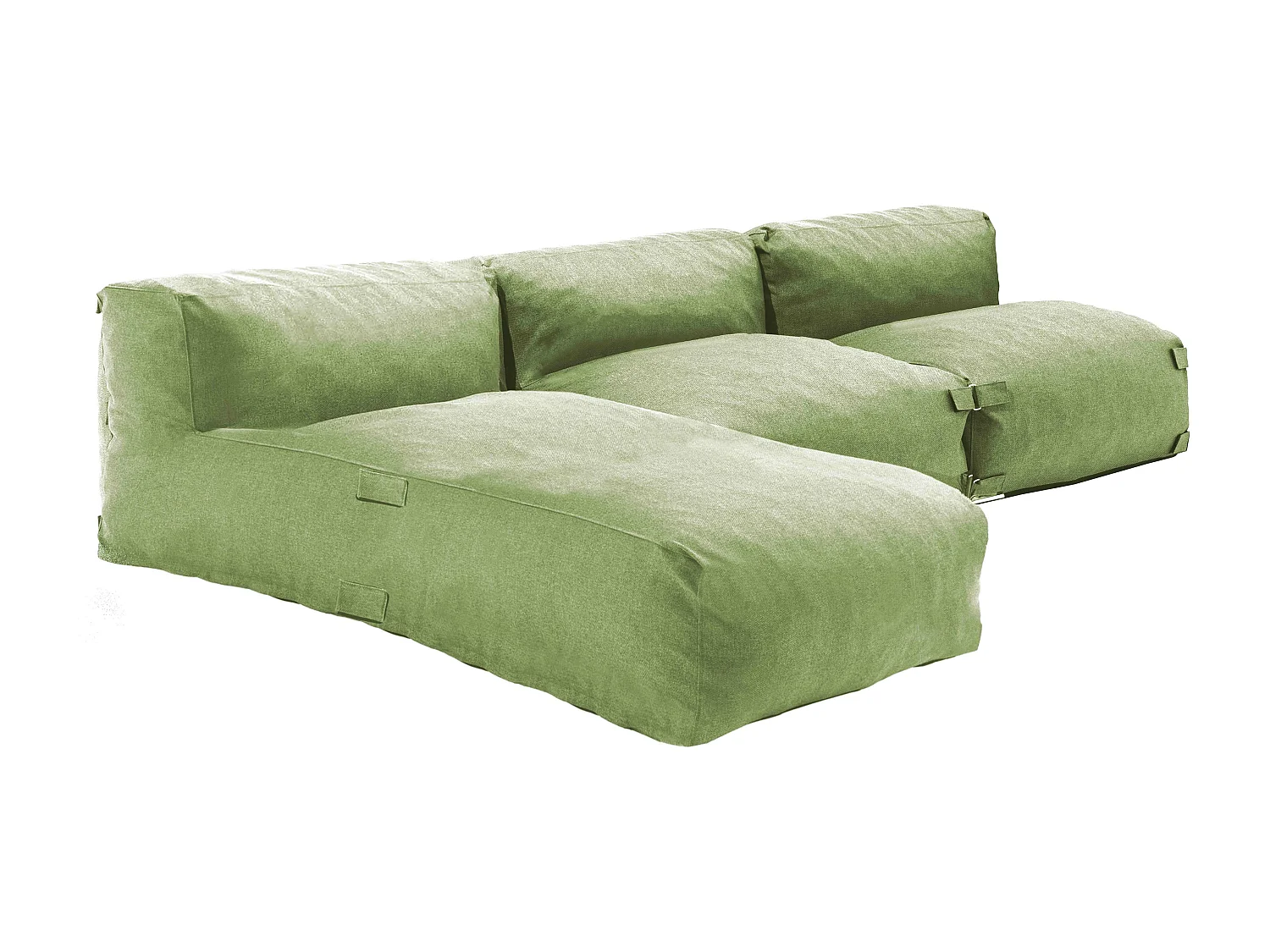 Salon de jardin modulable 3 places vert cactus - Mixi