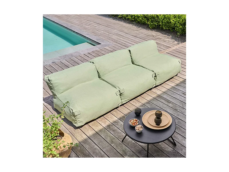 Salon de jardin modulable 3 places vert cactus - Mixi