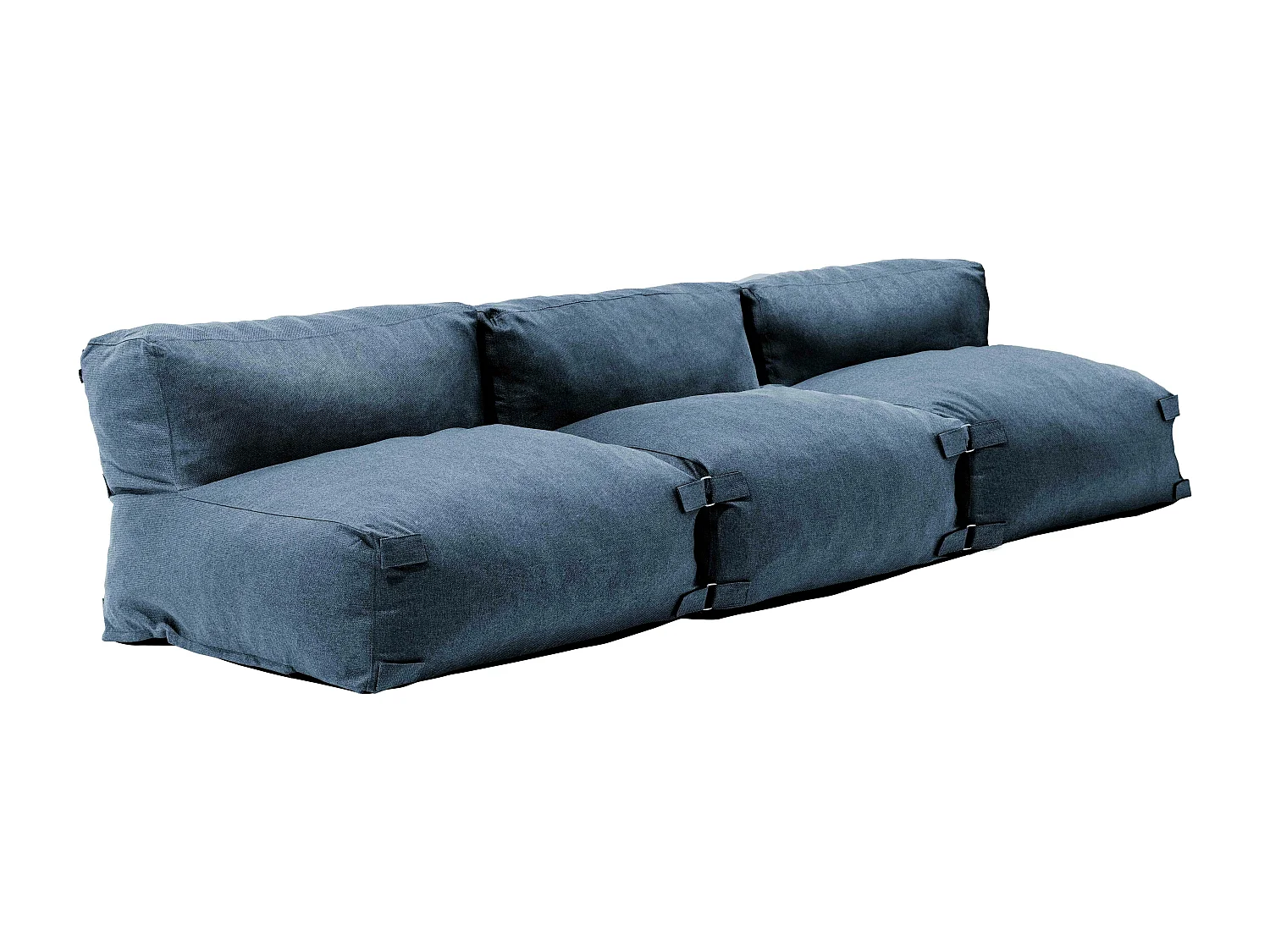 Salon de jardin modulable 3 places bleu pacific - Mixi