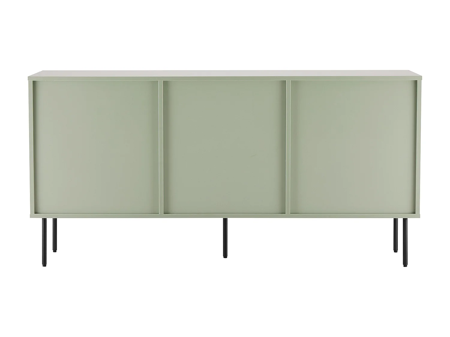 Buffet 2 portes et 3 tiroirs décor mélaminé 150 cm vert sauge