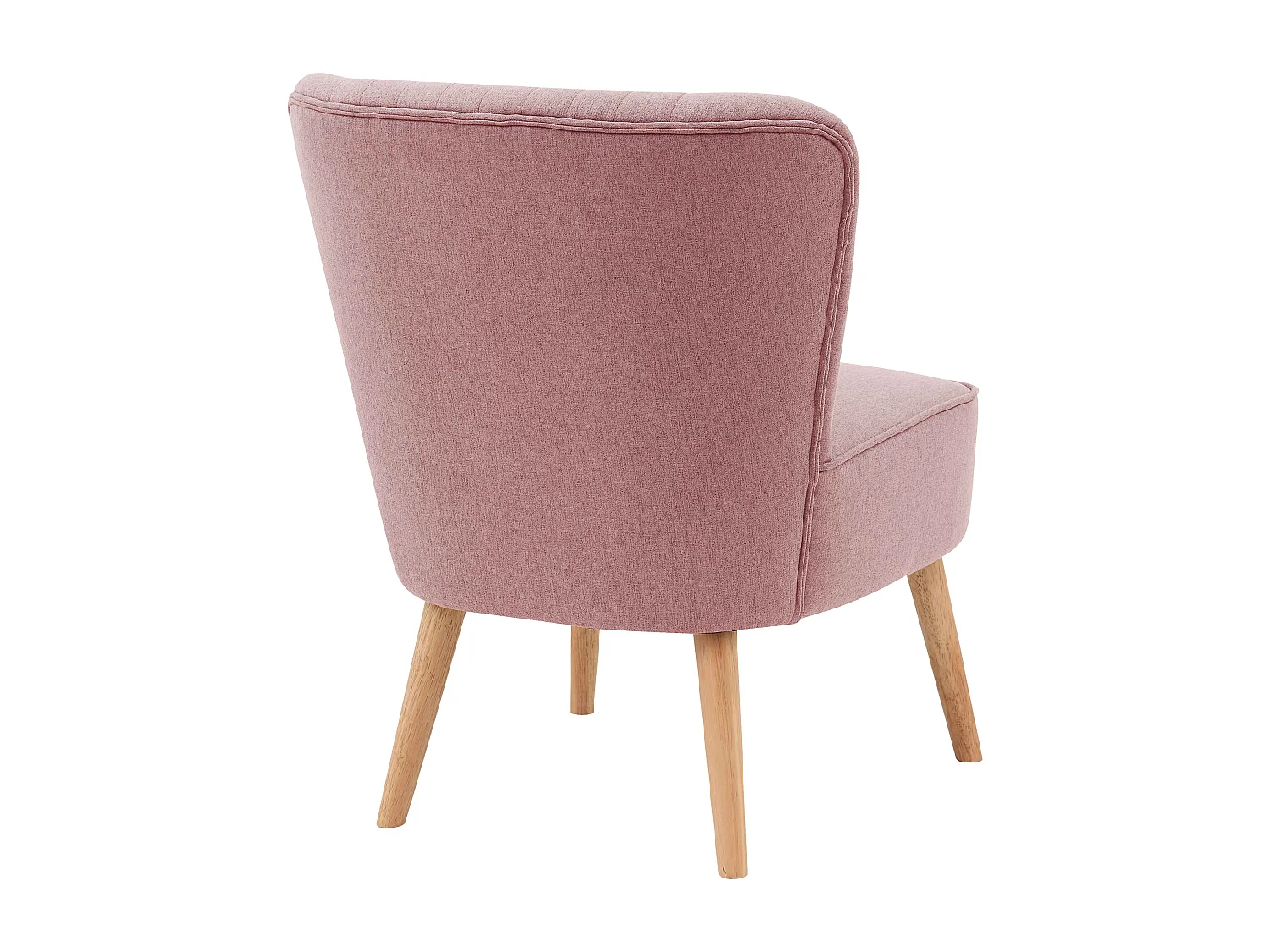 Lot de 2 fauteuils style crapaud en tissu rose