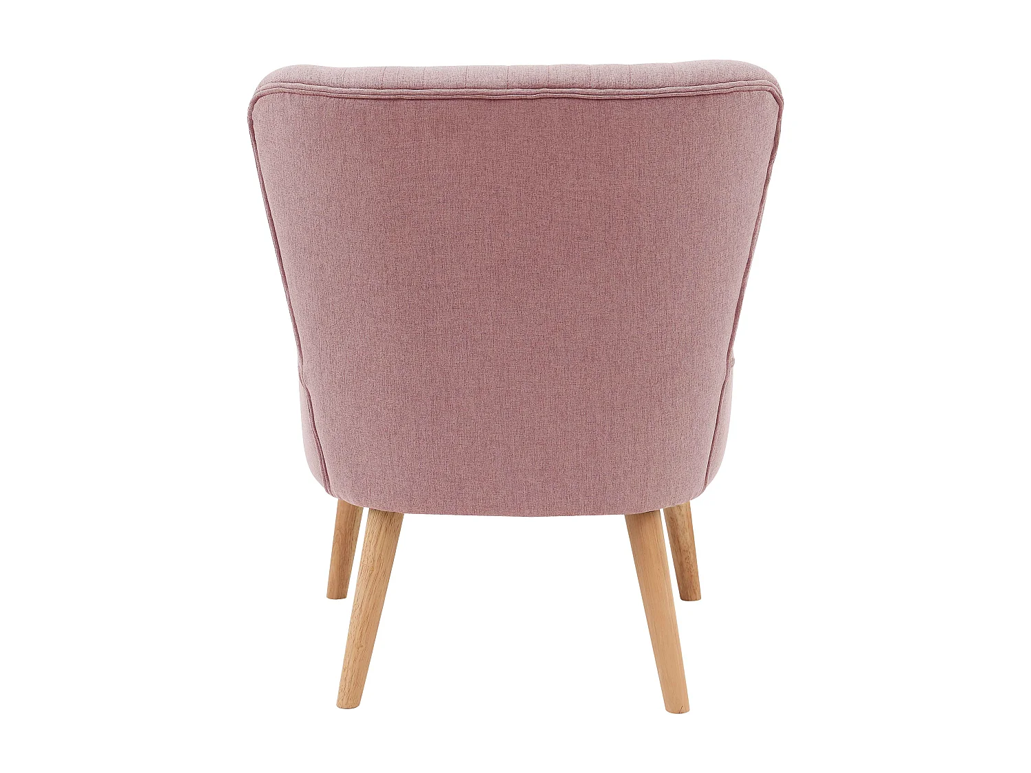 Lot de 2 fauteuils style crapaud en tissu rose