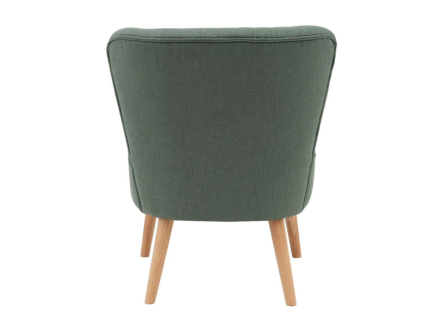 Set van 2 fauteuils in paddenstijl in groene stof