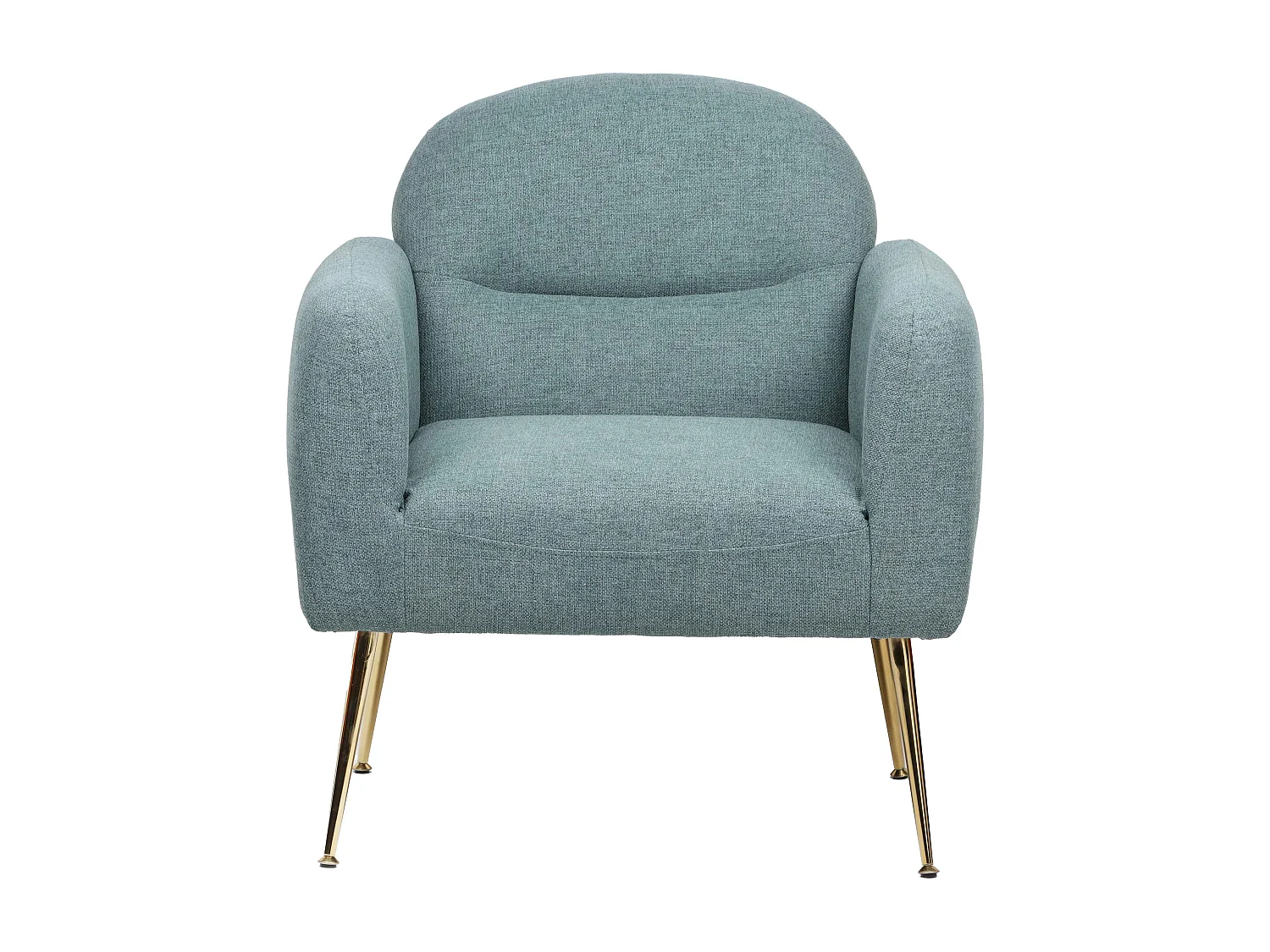 Fauteuil relax en acier et tissu bleu