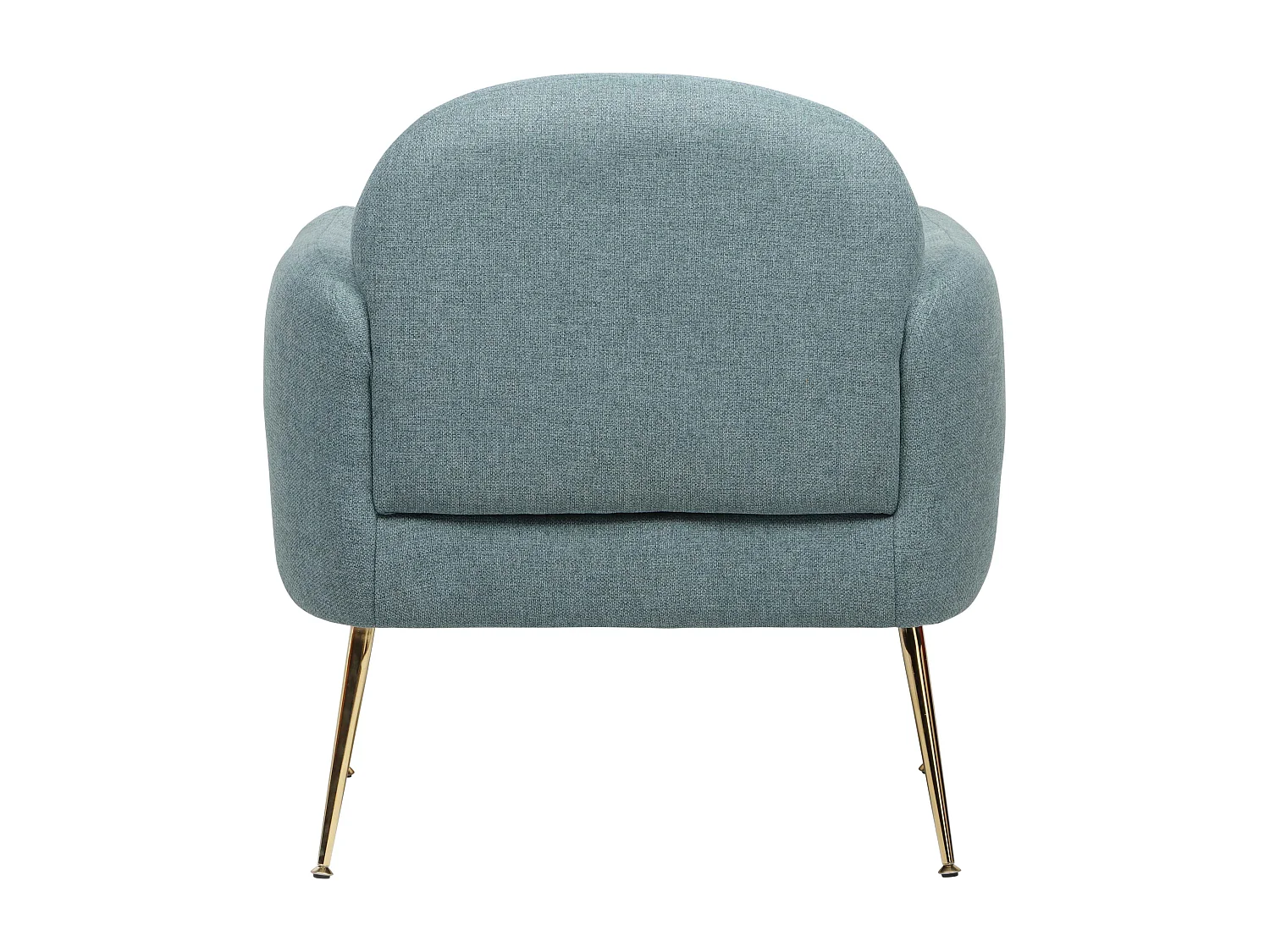 Fauteuil relax en acier et tissu bleu