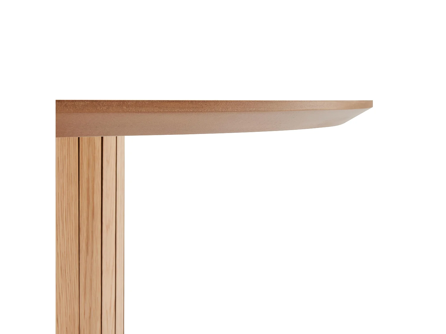 Table à manger avec plateau en MDF plaqué chêne 10 personnes