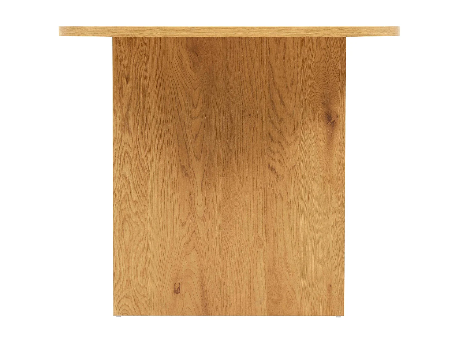 Table à manger ovale en mélaminé bois 8 places