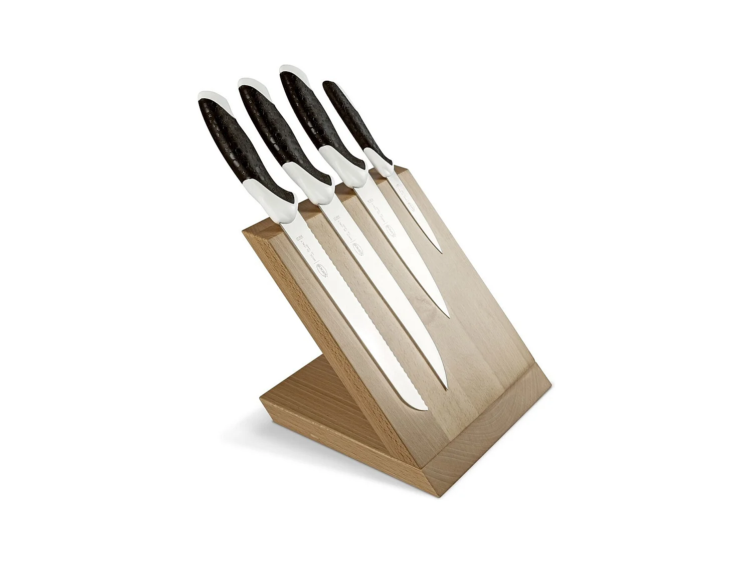 Bloc de Couteaux de Cuisine Sakura, Noir, 34x31x13 cm, Sanelli