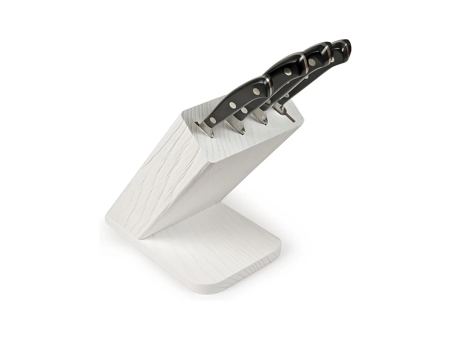 Bloc de Couteaux de Cuisine Ergoforge, Noir, 33x31x13 cm, Sanelli