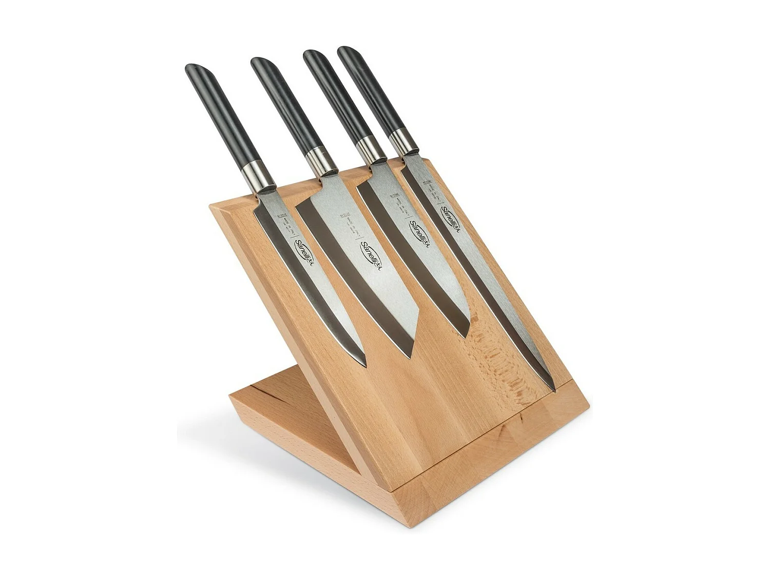 Bloco de Facas de Cozinha SanelliSan, Preto, 33x31x13 cm, Sanelli