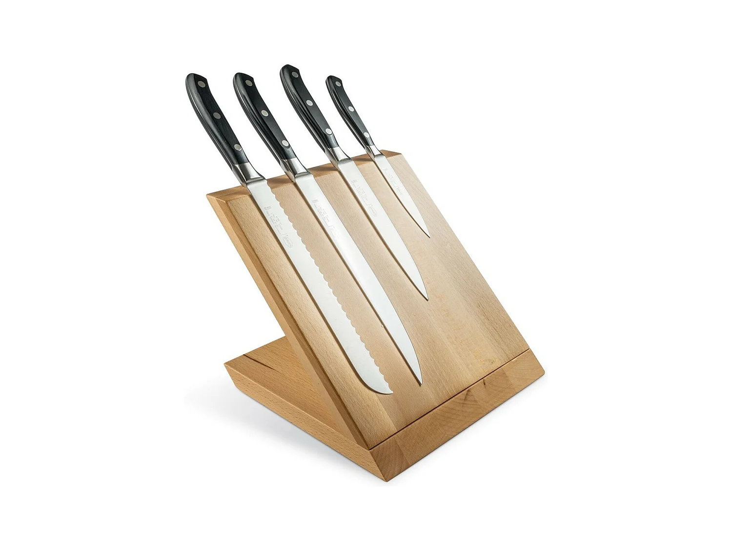 Bloc de Couteaux de Cuisine Ergoforge, Noir, 33x31x13 cm, Sanelli