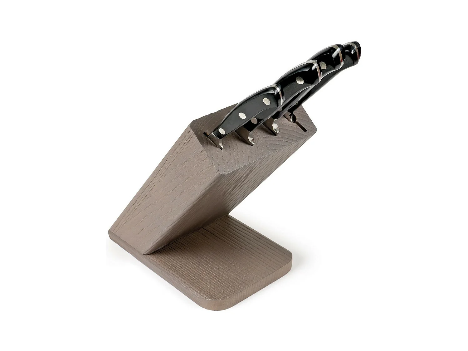 Bloc de Couteaux de Cuisine Ergoforge, Noir, 33x31x13 cm, Sanelli