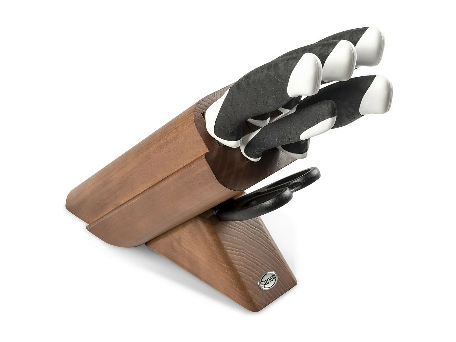 Keuken Messenblok Sakura, Zwart, 37x23x13 cm, Sanelli