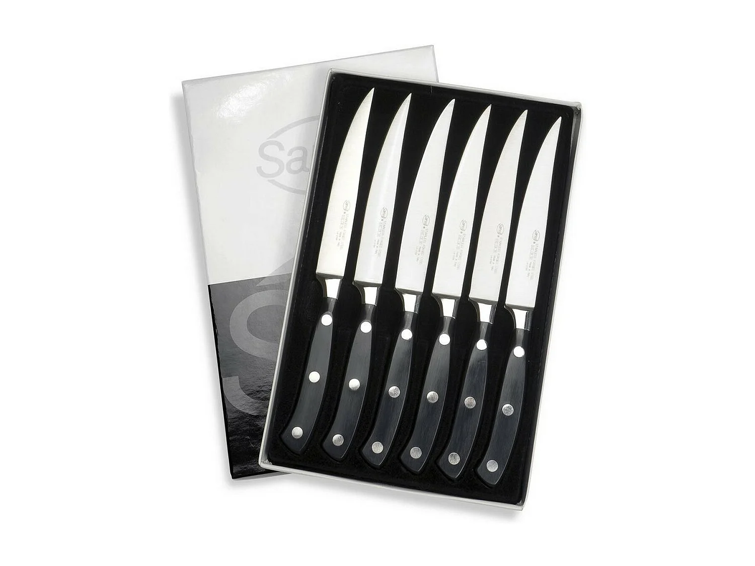 Couteau de Cuisine Ergoforge, Noir, 2,3x16x25 cm, Sanelli