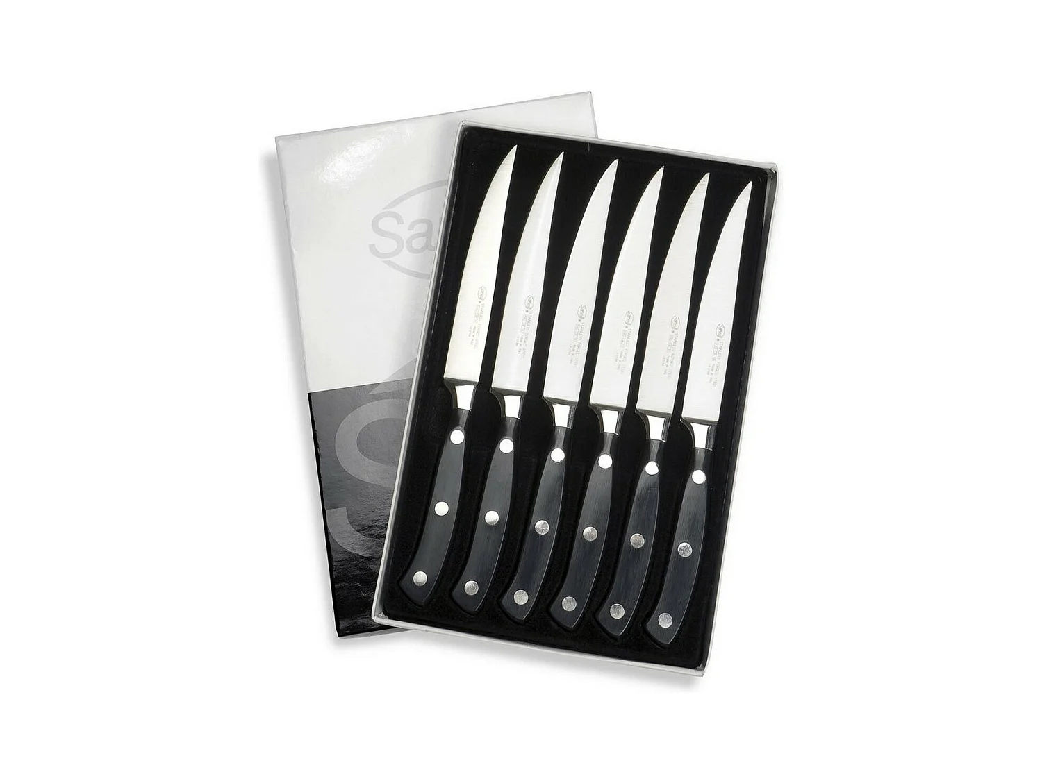 Couteau de Cuisine Ergoforge, Noir, 2,3x16x25 cm, Sanelli
