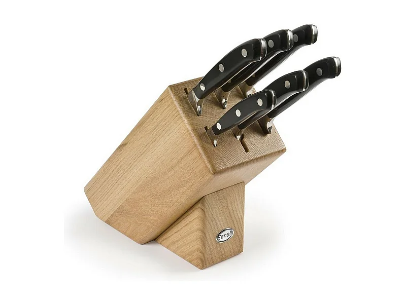 Keuken Messenblok Ergoforge, Zwart, 33x31x13 cm, Sanelli