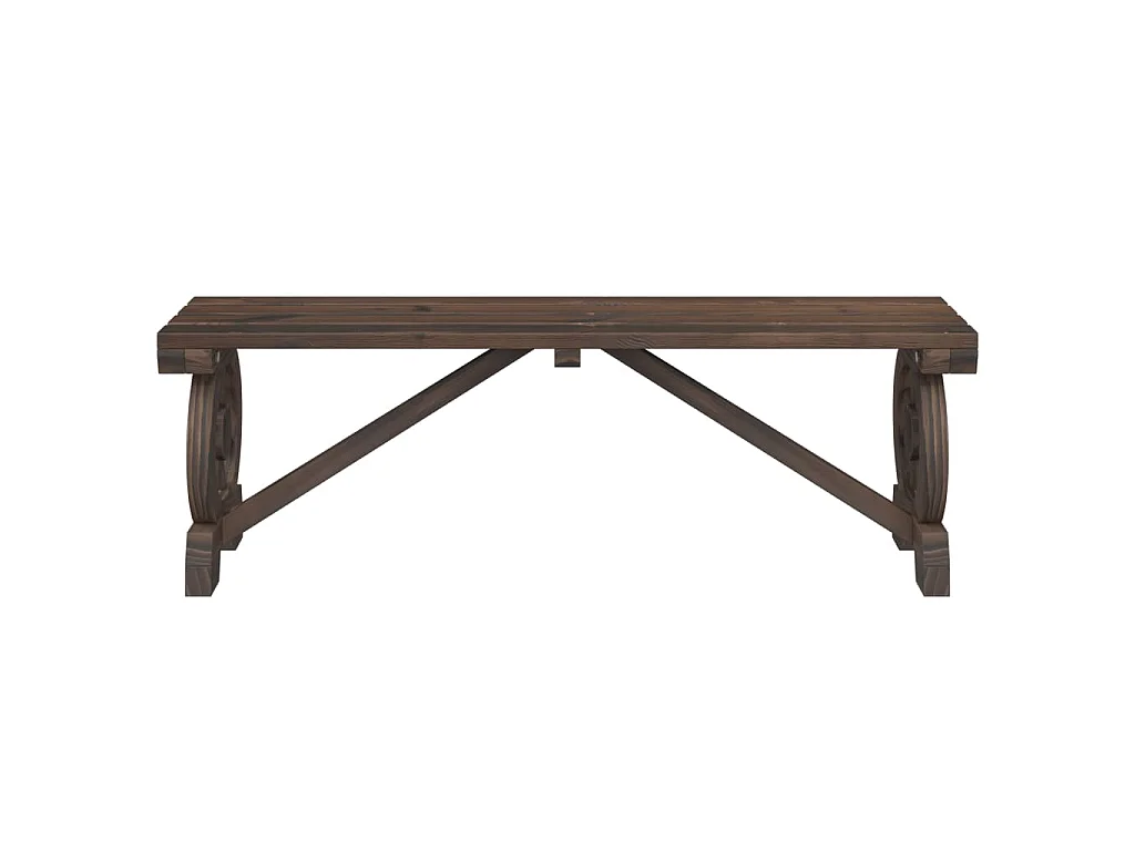 Panche da Giardino 2 pz in Legno Massello di Abete