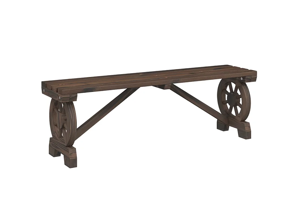 Panche da Giardino 2 pz in Legno Massello di Abete