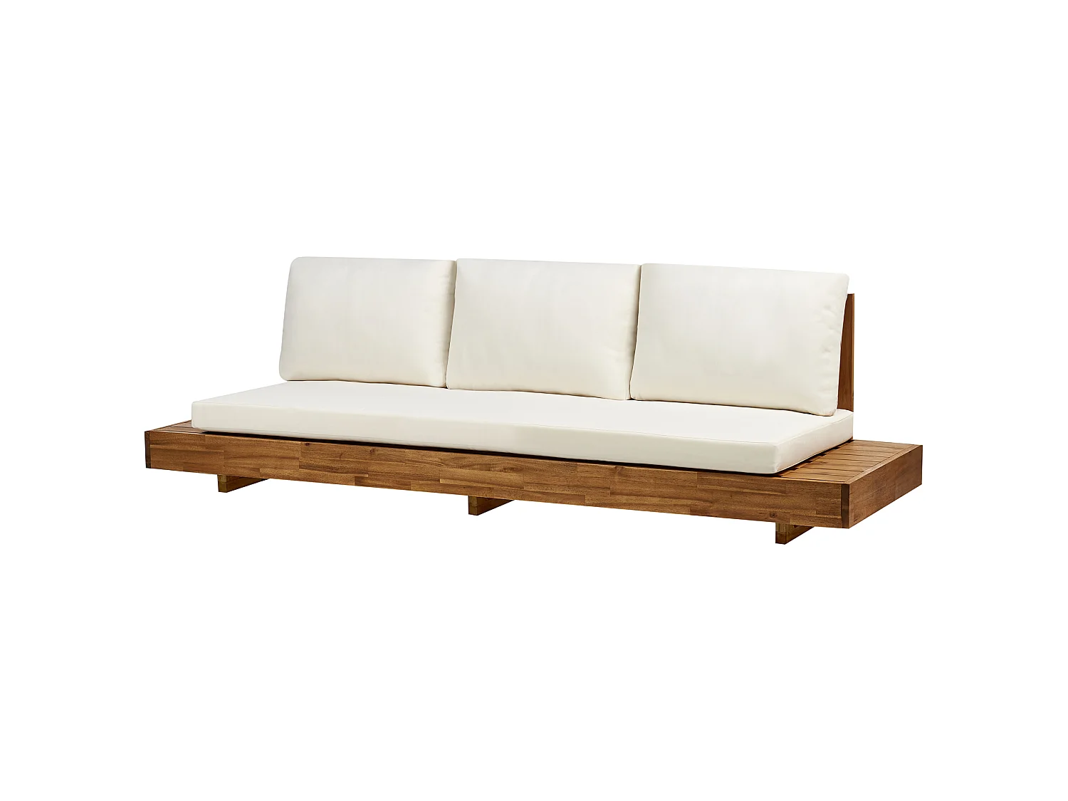 Canapé de jardin 3 places MARETTIMO Bois d'acacia certifié Marron