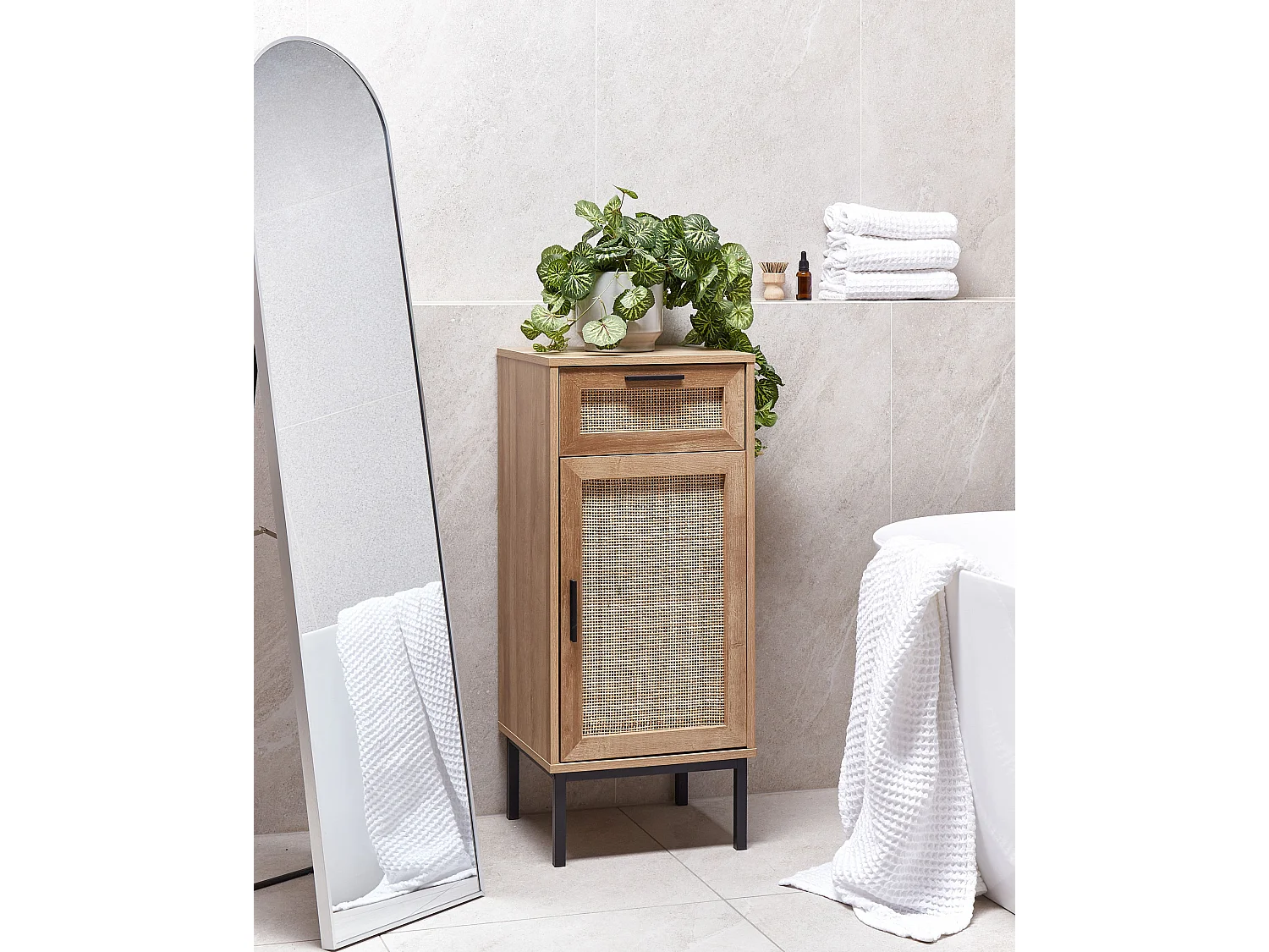 Meuble haut ROSELL 40 cm Marron clair