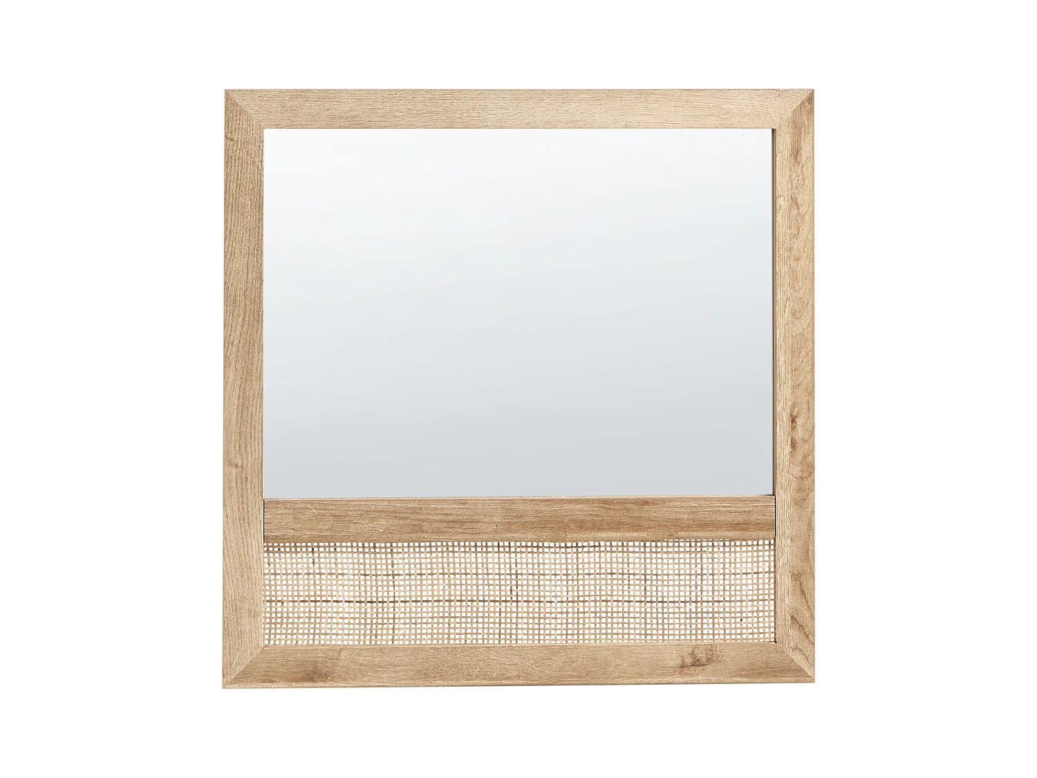 Miroir ROSELL 60 cm 60 cm Marron clair