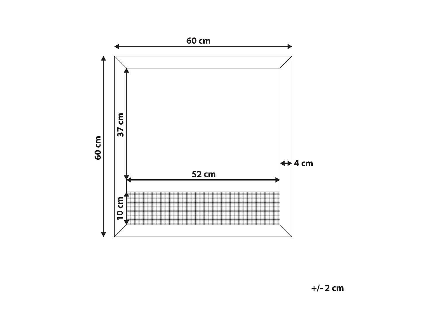 Wandspiegel ROSELL 60 cm 60 cm Holzwerkstoff Hellbraun