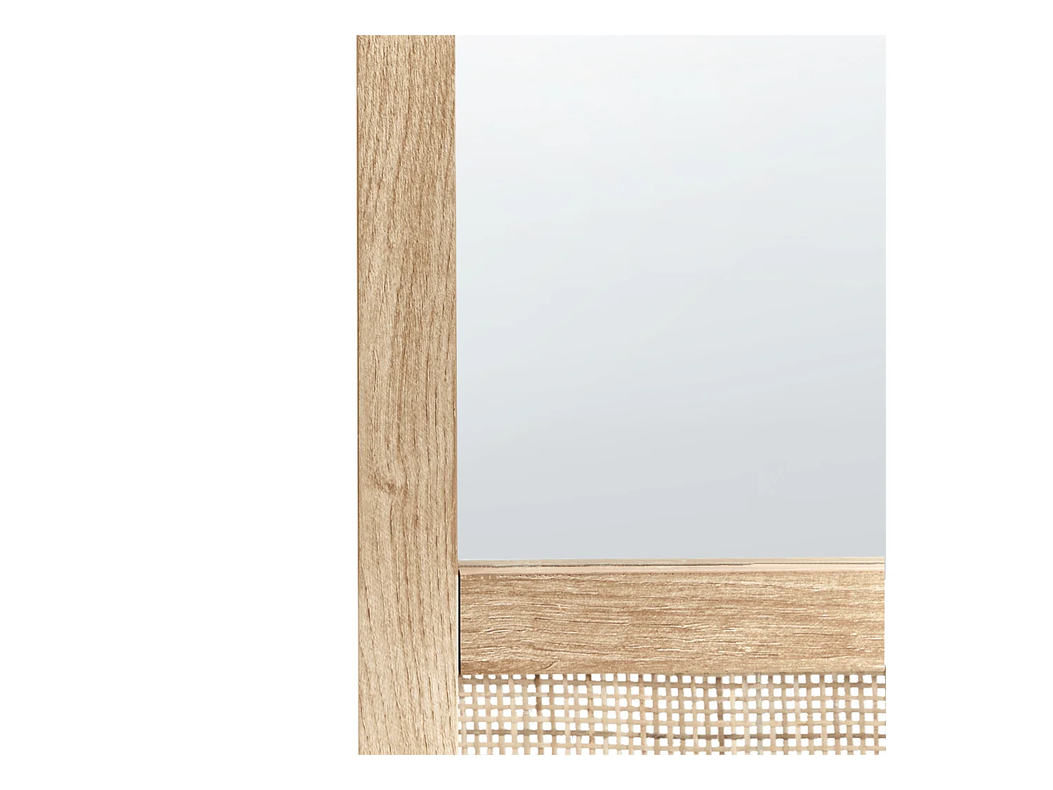 Wandspiegel ROSELL 60 cm 60 cm Holzwerkstoff Hellbraun