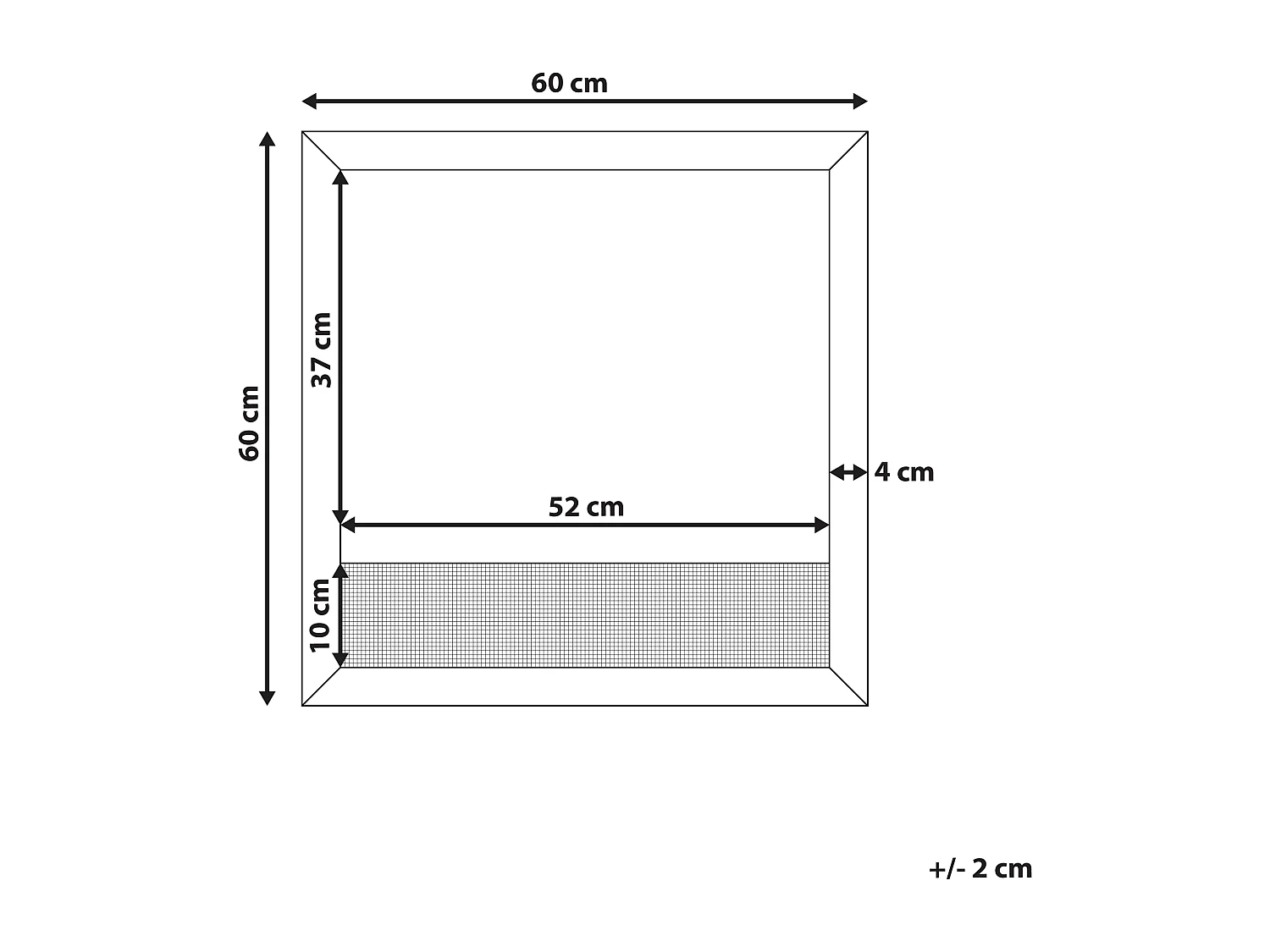 Miroir ROSELL 60 cm 60 cm Marron clair