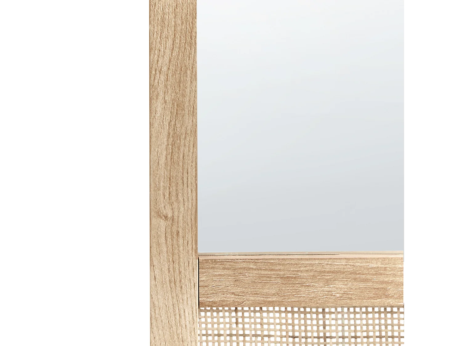 Miroir ROSELL 60 cm 60 cm  Marron clair