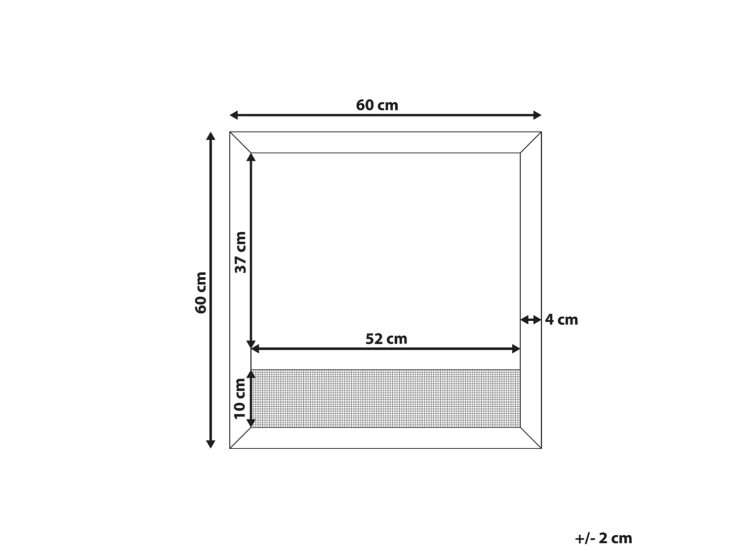 Wall Mirror ROSELL 60 cm 60 cm Light Brown