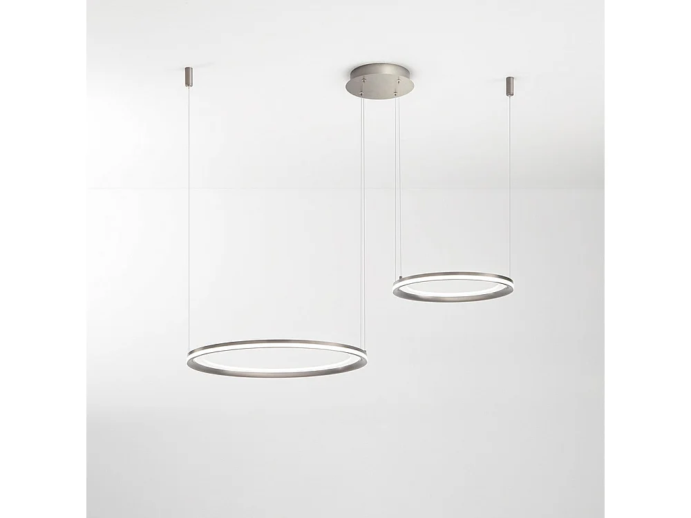 EDGE Doppel-LED-Hängeleuchter 99W Titangrau Perenz