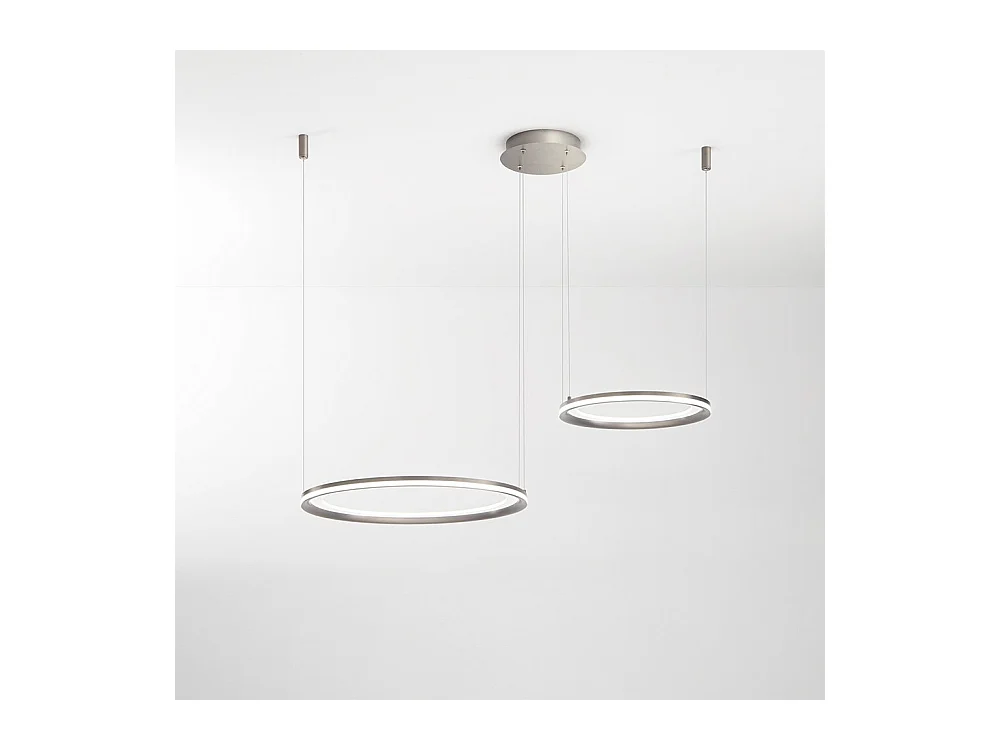 EDGE Doppel-LED-Hängeleuchter 99W Titangrau Perenz