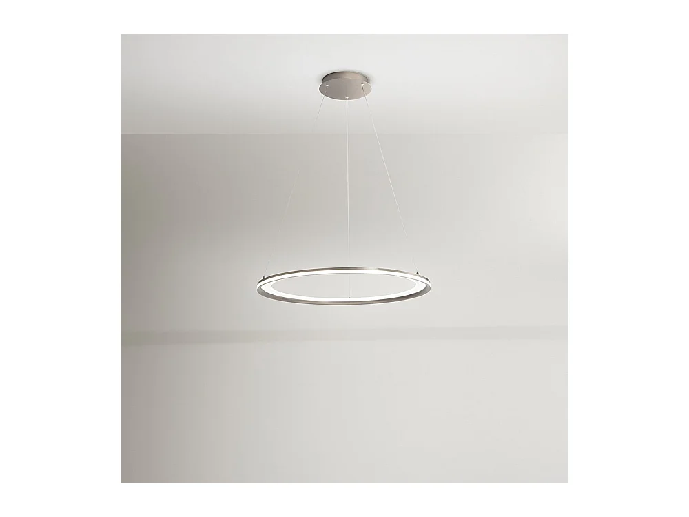 Lampadario a sospensione EDGE a led 86W Grigio Titanio Perenz