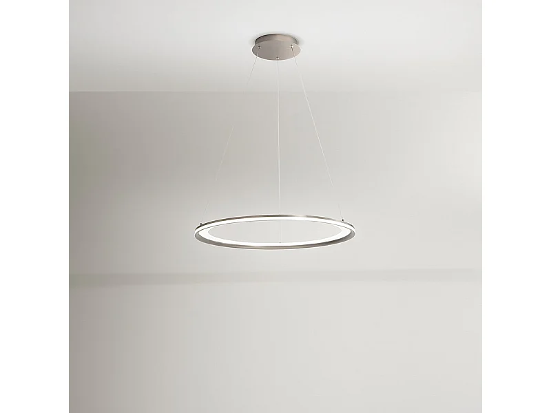 Lámpara colgante LED EDGE 86W Gris Titanio Perenz