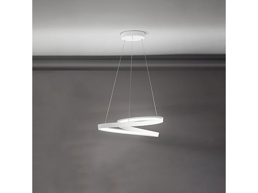 Lustre suspenso LED branco Ritmo 6620 B LC PERENZ