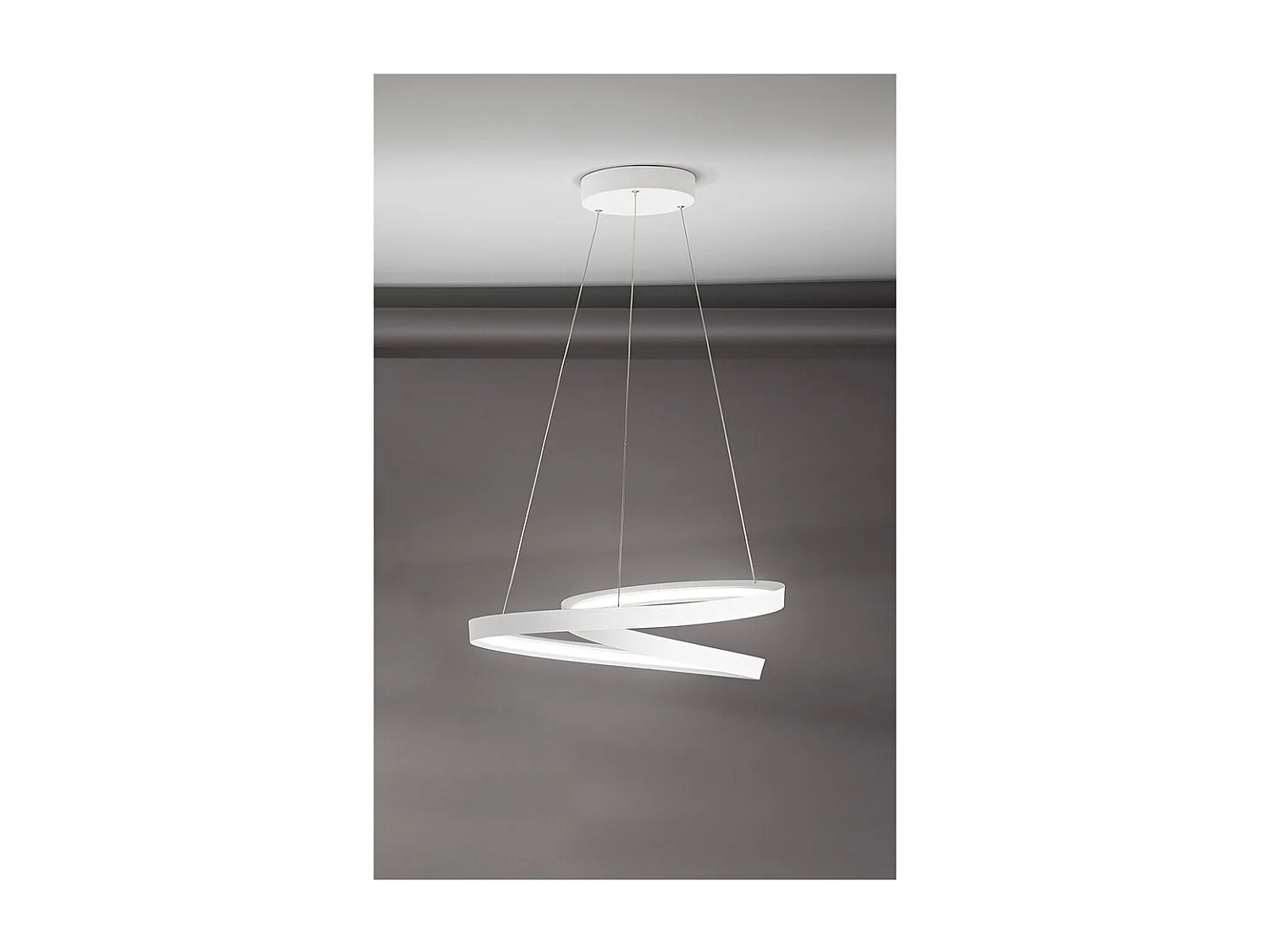 Lustre suspenso LED branco Ritmo 6620 B LC PERENZ