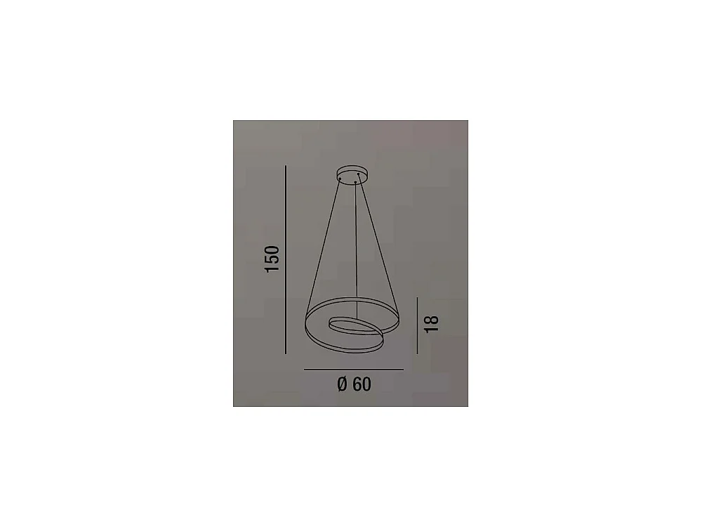 Ritmo white LED pendant lamp 6620 B LC PERENZ